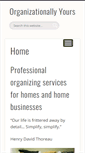 Mobile Screenshot of organizationallyours.com